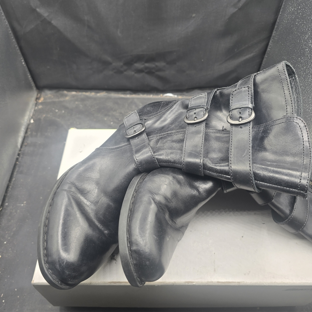 Born Black Lace Up Boots - Picture 3 of 7